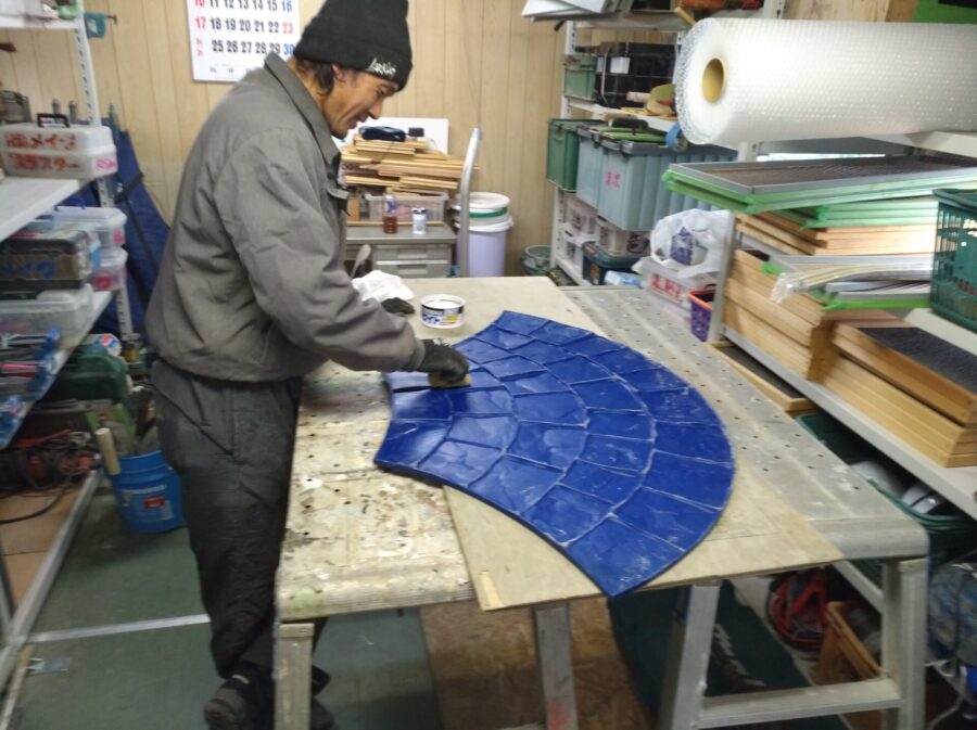 スタンプゴムマットのメンテナンス