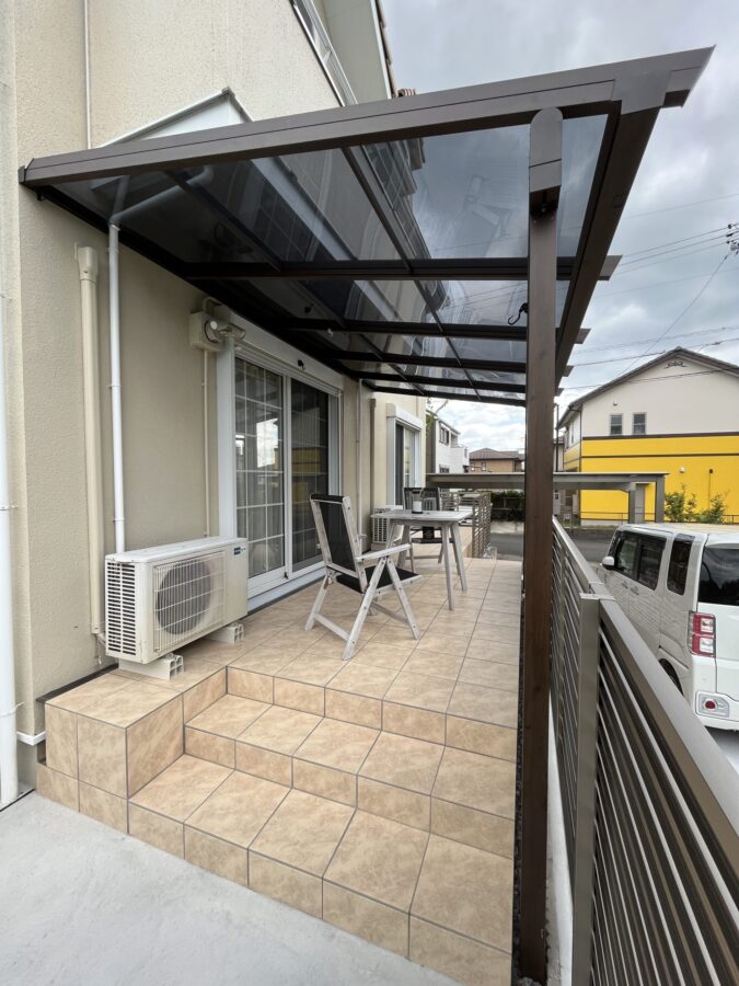 テラスからの開放的な眺め