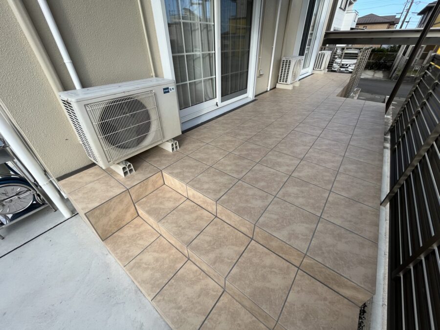 アイコットリョーワのマディソンタイルを使った美しい仕上がり