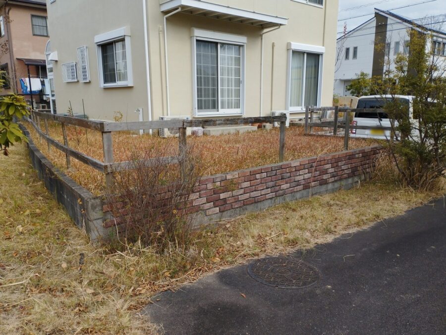 リフォーム前の外構ディテール（添付画像）