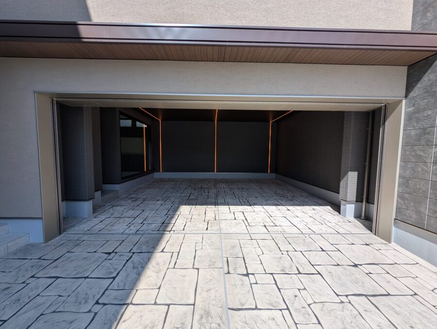 桑名市 外構 型枠設置