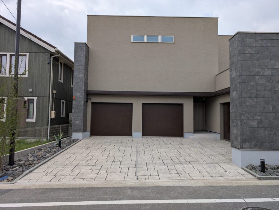 桑名市 新築外構 完成全景 正面