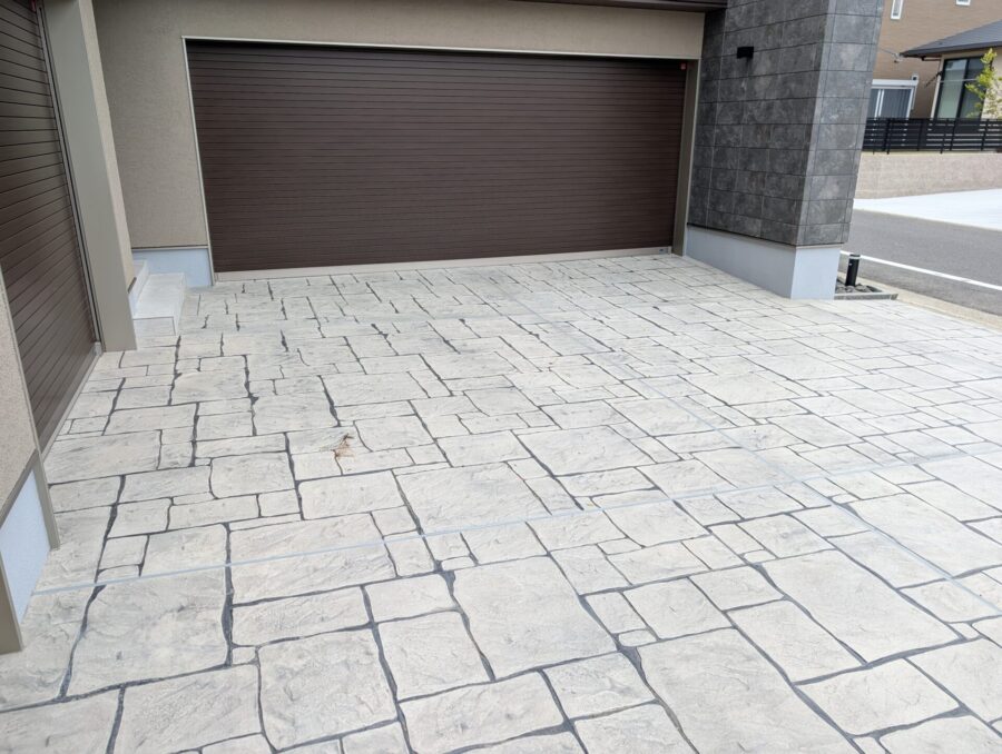 桑名市 外構 高低差 ライン