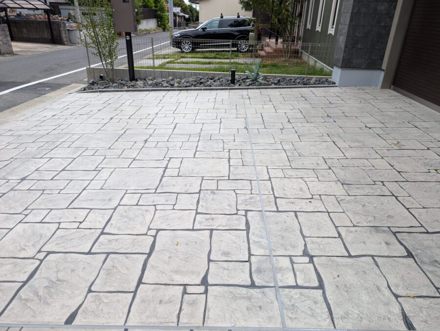 桑名市 新築外構 完成 道路側