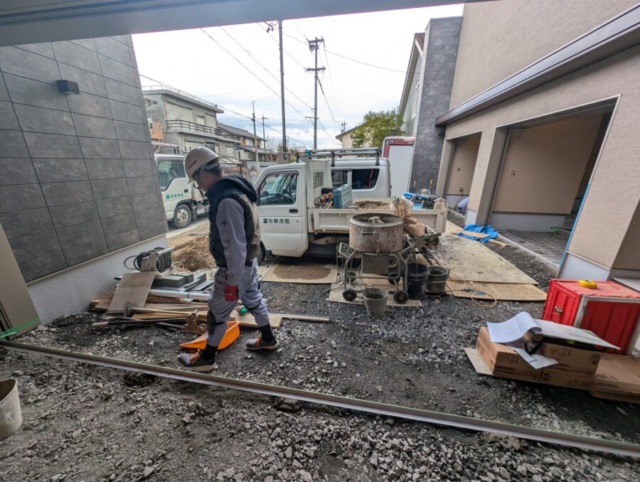 桑名市 外構 敷地全体 施工前