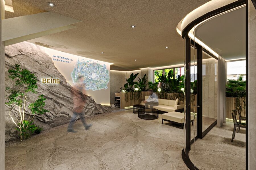 ロビー改修設計プラン資料（フロンティアコンサルティング様によるデザイン）