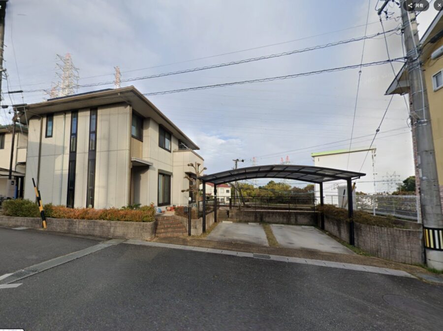 四日市市 積水ハウス建売 外構リフォーム前 全景