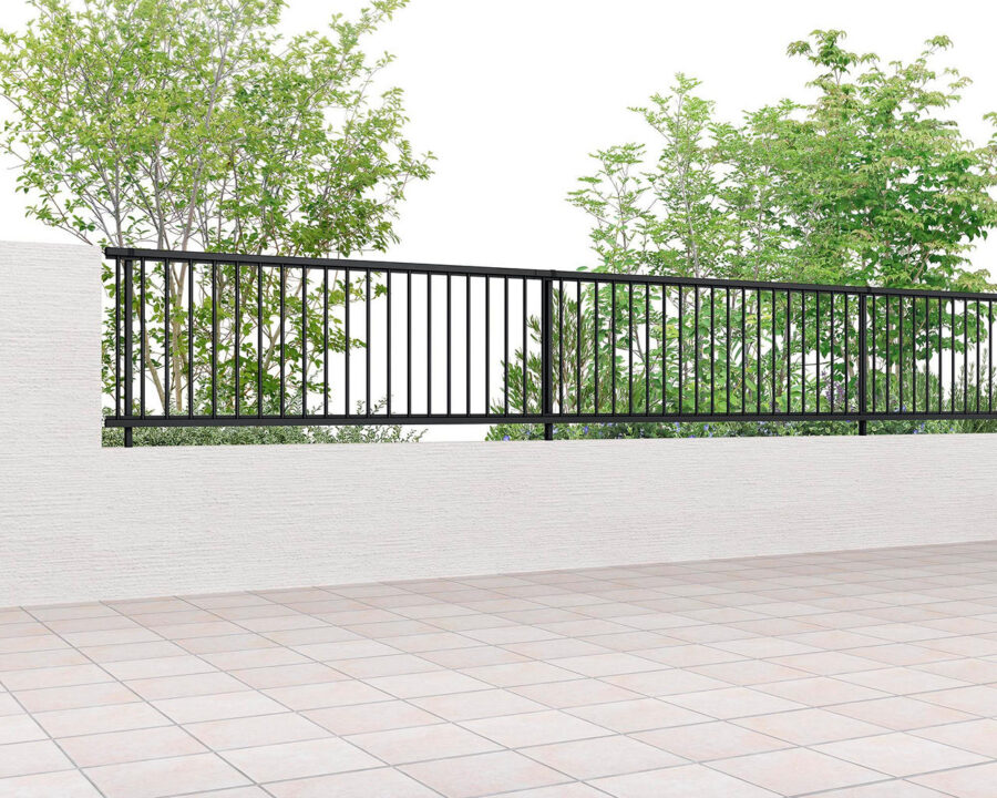 縦格子フェンス例