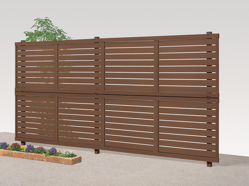 人工木・樹脂木フェンス例