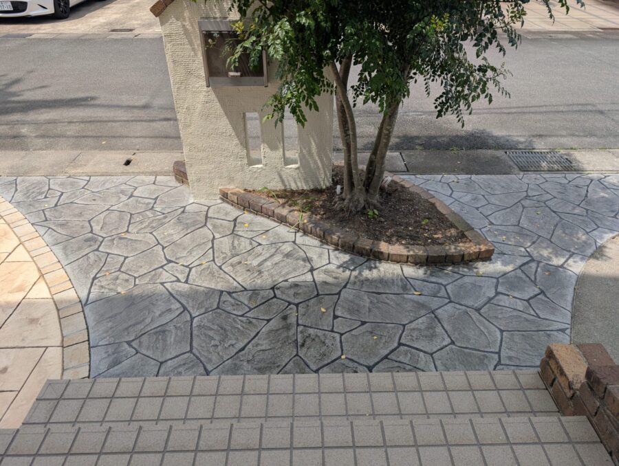 松阪市 外構リフォーム 駐車場部分の完成