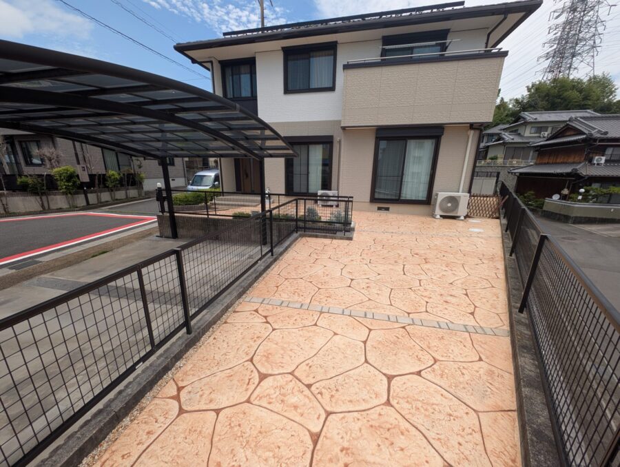 四日市市 外構リフォーム アプローチ部分